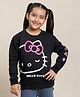Kidsville Hello Kitty Featuring Full Sleeves Kitty White  Printed  Sweatshirt - Black