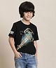 Kidsville Marvel Featuring Half Sleeves Thor Hammer Printed Tee - Black