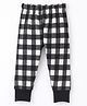 Crayonflakes Buffalo Checked Polar Fleece Jogger - Black
