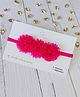 Little Tresses Trio Flower Detailed  Headband -  Dark Pink