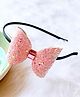 Little Tresses Shimmer Bow Embellished Hair Band - Light Pink