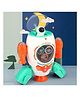 Muren electric space theme gear rotation dancing walking rocket astronaut toys with lighting and music -(Color May Vary)