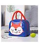 KARBD Insulated Lunch Box Bag with Aluminium Foil Insulation - Blue Colour, Red Cat Design