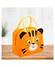 KARBD Insulated Lunch Box Bag with Aluminium Foil Insulation - Orange Colour, Tiger Design
