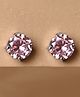 CLARA 925 Sterling Silver Pink Minimal Daily Wear studs Earrings - 1.1 g