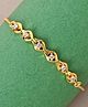 CLARA 925 Pure Silver Adjustable Gold Plated Anti Tarnish Swiss Zirconia Interlock Hand Bracelet Gift for Women & Girls