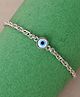 CLARA 925 Pure Silver Adjustable Anti Tarnish Evil Eye Chain Bracelet Gifts for Women and Girls