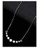 CLARA 925 Sterling Silver 7 stone Mangalsutra Tanmaniya Pendant With Chain Gift for Women and Girls