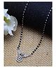 CLARA 925 Sterling Silver Aria Mangalsutra Tanmaniya Pendant With Chain Gift for Women and Girls