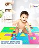 LILTOES EVA Kid's Interlocking Play Mat -12 mm Thickness | Geometery | Shape Puzzle Mat - Set of 6 Tiles (Multicolour)