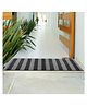 Kuber Industries Rubber Strips Design Door Mat For Porch/Kitchen/Bathroom/Laundry Room, 24'x36' (Grey) 54KM3998