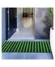 Kuber Industries Rubber Strips Design Door Mat For Porch/Kitchen/Bathroom/Laundry Room, 24'x96' (Green) 54KM4009