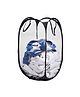 Kuber Industries Laundry Basket  Net Foldable Laundry  Nylon Storage Basket with Handle  Clothes Basket for Home  Toy Storage  30 LTR  Black