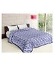 Kuber Industries Lightweight Carry Design Cotton Reversible Double Bed DoharAC Blanket For Home & Travelling - Purple
