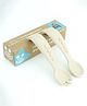 Starkiddo  Baby Silicone Soft Spoon and Fork Set - Beige