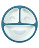 Starkiddo Silicone Smiley Plate without Lid Weaning Set - Blue