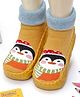 Yellow Bee Penguin Printed Anti Skid Socks Shoes - Yellow