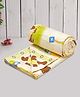 RRC Super Soft Brushed Microfiber Cotton Single Quilt Duvet Cover With Zipper Closure & Corner Ties - Yellow