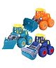 ARCADE TOYS Push N Go Friction Powered Construction Truck Toy for Kids(Pack of 3) - Colour may vary