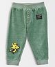 Mi Arcus Peanuts Featuring  Striped Pattern Detailed & Snoopy Embroidered Pajama - Green