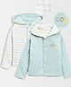 Mi Arcus Peanuts Featuring Full Sleeves Seamless Snoopy Theme Text Printed Winter Wear Reversible Hooded Jacket - White