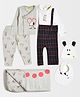 Mi Arcus Infant Essential Gift Set  Sleepsuit, Top & Bottom, Cap, Bib & Blanket, Pack of 6, Suitable for Newborn (0M)