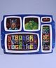 Servewell Rectangular 5 Partition Plate Avengers Print-  (Color and design may vary)
