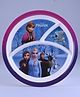 Servewell 3 Partition Plate Disney Frozen Theme - Multicolour (Color and design may vary)
