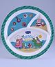 Servewell 3 Partition Plate Peppa Pig Theme - Multicolour (Color and design may vary)