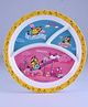 Servewell 3 Partition Plate Minions Theme - Pink