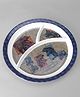 Servewell 3 Partition Plate Jurassic World Theme - Purple