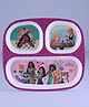 Servewell Rectangular 3 Partition Plate Disney Princess -  (Print May Vary) (Color and design may vary)
