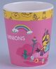 Servewell Glass Minions Theme - Multicolor (Color and design may vary)