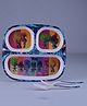 Servewell Trolls Theme 3 Section Rectangular Plate with Fork & Spoon - Multicolor