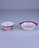 Servewell Princess Theme Bowls With Handle Pack of 2  - Multicolour