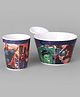 Servewell Fries Dip Bowl and Glass Set Avenger Theme - Multicolour