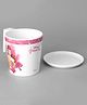 Servewell Princess Laura Mug Large and Luna Coaster  & - 330 ml (Color and design may vary)
