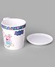 Servewell Laura Mug with Luna Coaster Peppa Pig Print - 330 ml (Color and design may vary)