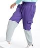 Ollington St. 100% Cotton Knit Full Length Lounge Pant Solid Color - Purple & Grey