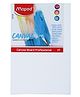 Maped Stretched Canvas Rectangle Shape - White