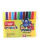 Flair Creative Miniz Sketch Pens Pack of 12 (Color may vary)