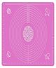 Evafly Baking Mat for Pastry Non-Stick Board Table Placemat Pad Rolling Dough  - Pink