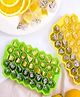 Evafly Silicone Ice Cube Molds with Flexible 74-Ice Trays BPA Free Pack of 2 - Multicolour