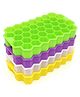 Evafly Silicone Ice Cube Molds with Flexible 74-Ice Trays BPA Free Pack of 2 - Multicolour