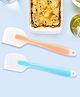 Evafly Silicone Spatula Set with Basting Brush Non-Stick & Heat Resistant Food Grade Safe Assorted Colour - Pack of 2