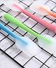 Evafly Silicone Spatula Set with Basting Brush Non-Stick & Heat Resistant Food Grade Safe Assorted Colour - Pack of 4
