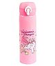 Fingo Brain Stainless Steel Cartoon Cute Unicorn Water Bottle for Kids Hot and Cold Water Bottle Pink - 500ml