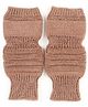 BHARATASYA  Unisex Solid Woven Knitted Gloves - Brown