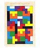 NEGOCIO Wooden Jigsaw Puzzle (40 Pieces) Tangram Jigsaw Teasers Educational Children's Puzzle Game for Ages 3 + Boys & Girls - COLOR MAY VARY