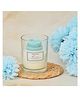 The Procure Store Rose Design Floral Scented Candle- Blue